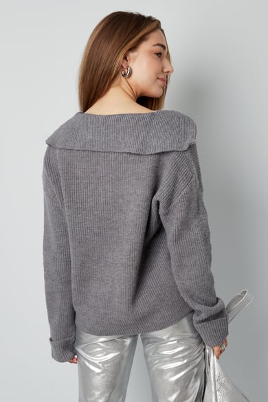 Neutraler Strickpullover - Schwarz h5 Bild11